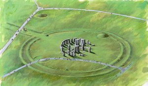 Stonehenge: Illustration Showing Site at Present