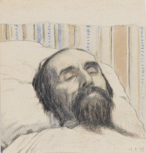 Malevich on His Deathbed by Ivan Vassilyevich Klyun