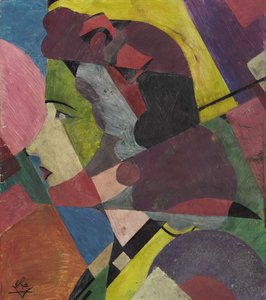 Woman in Profile by Ivan Vassilyevich Klyun