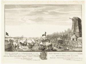 Ice Fun on a Flooded Piece of Land in The Hague (Eighteen Views in and Around The Hague) by Iven Besoet (attributed to)
