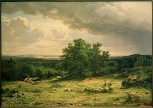 I.I. Shishkin, View of the Surroundings of Düsseldorf