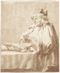 Portrait of Jurraan Buttner by a Brazier by Izaak Jansz. de Wit