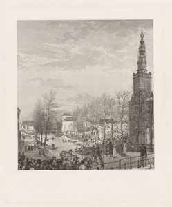 Destruction on the Steenschuur after the Leiden Gunpowder Disaster, 1807 by Izaak Jansz. de Wit
