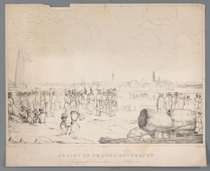 View of the City of Antwerp the Day After the Bombardment, 28 October 1830 by Izaak Schouman