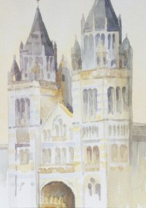 Main Entrance of The Natural History Museum, London, Daytime, 1994
