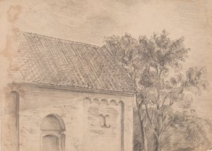 Church Architecture with Trees by J.A. Jerichau (II)