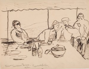 Evening on the Terrace, Bormes, Provence by J.A. Jerichau