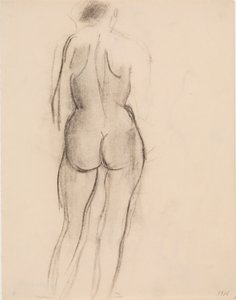 Female Standing Model, Seen from the Back