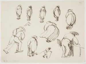 Studies of Figures Seen from the Back