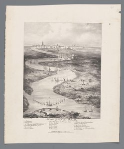 Course of the Scheldt from Fort Bath to Antwerp, 1832 by J.B. Clermans