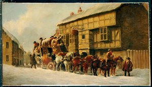 Outside the George Inn, 1879