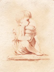 A Small Sitting Boy by J.F. Clemens