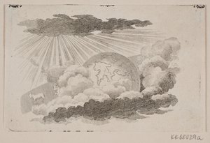 The Globe Rolling Among Clouds by J.F. Clemens