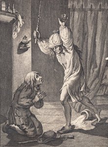 Per Degn Falls in Terror on His Knees Before the Bailiff by J.F. Clemens