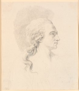 Portrait of the Sculptor Alexander Trippel. Profile to the Right by J.F. Clemens