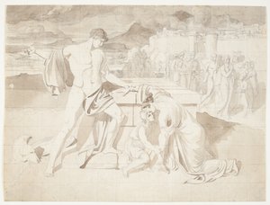Andromache and Her Son Astyanax with Pyrrhus at Hector