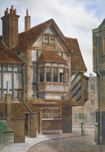 Houses in Bishopsgate, City of London, 1860 by JL Stewart
