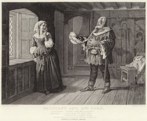 Falstaff and Mrs Ford, Merry Wives of Windsor, Act III, Scene III