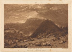 Hind Head Hill, published 1811 by Joseph Mallord William Turner