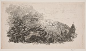 Mountain Scene near Meiringen by J.P. Møller
