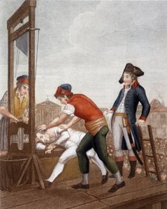 Maximilien Marie Isidore de Robespierre at the Guillotine by J. (after) Beys