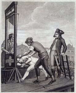 The Execution of Maximilian de Robespierre (Engraving) by J. (after) Beys