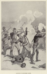 Battle of Wounded Knee by J. (after) Steeple Davis