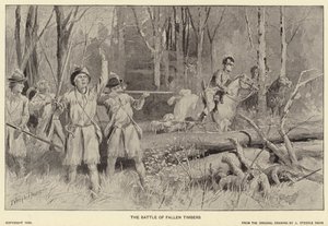 The Battle of Fallen Timbers by J. (after) Steeple Davis