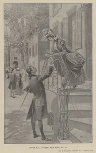 Upper Wall Street, New York, in 1783