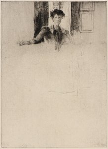 Sketch by the Window by J. Alden Weir