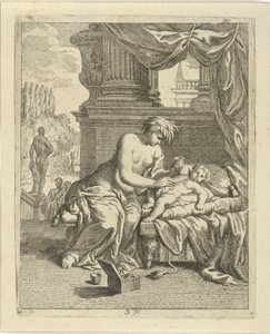 Thetis anoints Achilles with ambrosia (Scenes from the life of Achilles) by J. Alexander Janssens