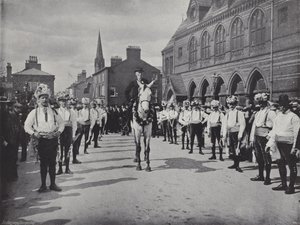 Knutsford May Day Festival, the Morris Dancers by J. Benjamin Stone