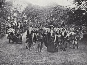 The Sherborne Pageant, Morris Dancers in the Greenwood by J. Benjamin Stone
