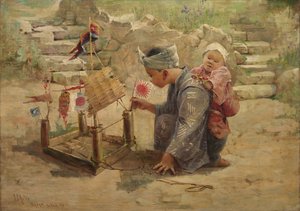 Japanese Boy Building a Man-of-War by J. C. Arter