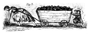 Woman and children coal putters, Mid and East Lothian, Scotland, 1848