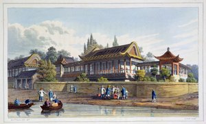 Summer Palace of the Emperor, Opposite the City of Tien-Sing, China, 1817 by J Clark