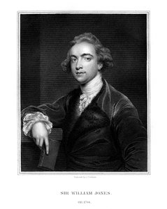 Sir William Jones, English orientalist, philologist and jurist by J. Cochran