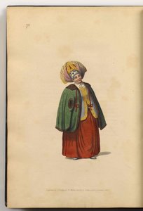 Merchant Wife of Kaluga, from The Costumes of the Russian Empire, 1803 by J. Dadley