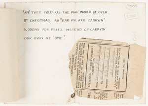 Letter to the Competition Editor of the Liverpool Weekly Courier, 1917 by J. Griffiths