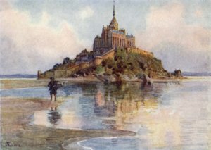 Mont St Michel from Tombelaine, Evening
