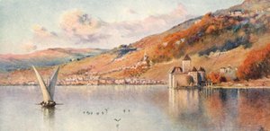 Montreux from the Lake: Autumn, JHL