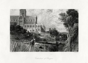 Glasgow Cathedral, Scotland, 19th Century by J. Horsburgh