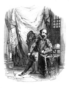 Sir Walter Raleigh in the Tower of London, 1603-1616, 1836 by J. Jackson