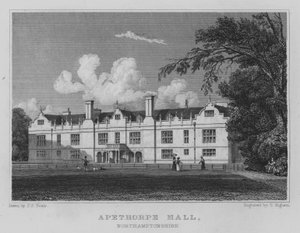 Apethorpe Hall, Northamptonshire (engraving)