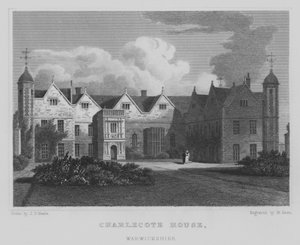 Charlecote House, Warwickshire by John Preston Neale