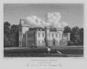 Childwall Hall, Lancashire, The Seat of Bamber Gascoyne, Esquire by John Preston Neale