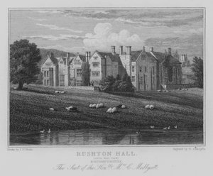 Rushton Hall, South West View, Northamptonshire, The Seat of the Honourable Mrs C Medlycott