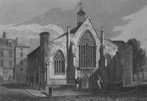 The Dutch Church, Austin Friars, London by John Preston Neale