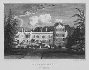 Weston Hall, Yorkshire (engraving)