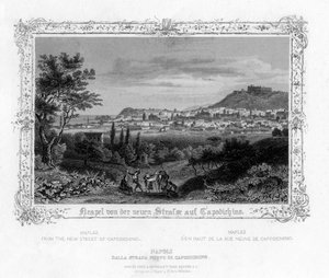 Naples from the New Street of Capodichino, Italy by J. Poppel